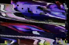 Colorful abstract glitch art animation