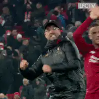 Jurgen Klopp celebrating goal