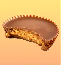 Bitten peanut butter cup