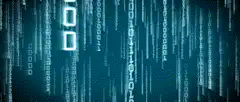 Matrix binary code rain