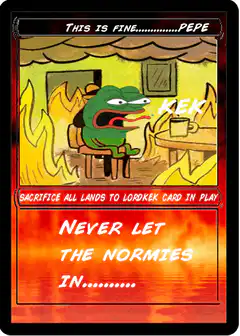 This is Fine Pepe Lordkeek card