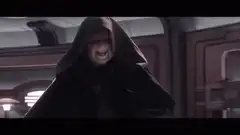 Emperor Palpatine screaming