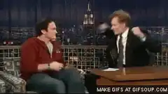 Quentin Tarantino and Conan O'Brien dance
