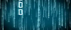 Matrix-style binary code rain