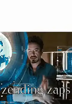 Robert Downey Jr sending zaps