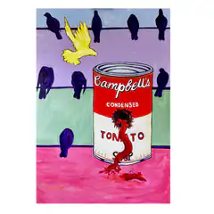 Campbell's Soup Can with Birds