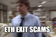 Michael Scott Running Away ETH Exit Scams