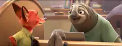 Nick Wilde and Flash from Zootopia
