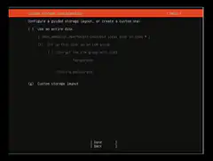 Ubuntu Server Guided Storage Configuration