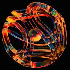 Colorful abstract 3d sphere