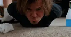 Stifler doing pushups