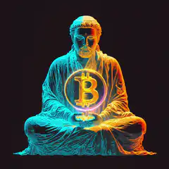 Meditating Jesus with Bitcoin
