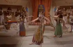 Cleopatra singing on stage