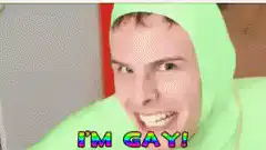 I'm Gay! Guy in Green Suit