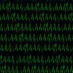 Green 444 Glitch Pattern