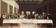 The Last Supper painting flip