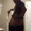 man gets hit with flaming object