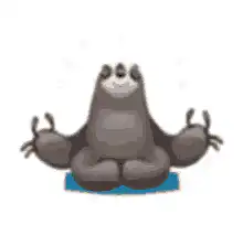 meditating sloth emoji