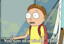 Morty You son of a bitch I'm in