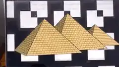Pyramids on shifting geometric background