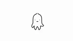 simple line art ghost
