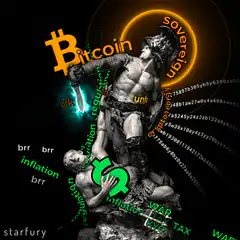 Bitcoin sovereign proof-of-work statue