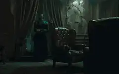 Morpheus opens curtains in The Matrix
