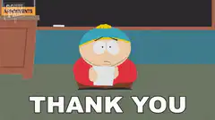 Cartman says thank you