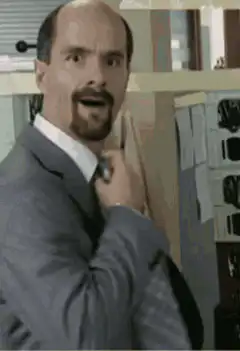 Milton adjusting his tie