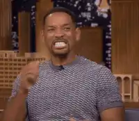 Will Smith clapping and laughing
