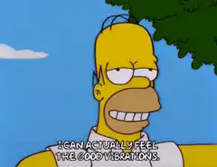 Homer Simpson Good Vibrations