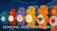 Care Bears sending positive energy