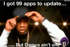 99 apps to update but Damus ain't one