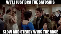 We'll Just DCA The Satoshis Slow And Steady Wins The Race
