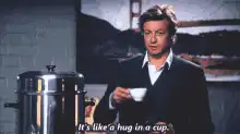 Simon Helberg It's like a hug in a cup