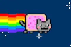 Nyan Cat pixel art animation