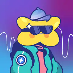 Cool yellow star character