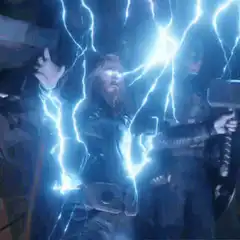 Thor channeling lightning