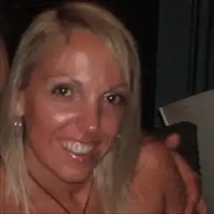 Woman with laser eyes