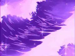 purple wing with sparkles