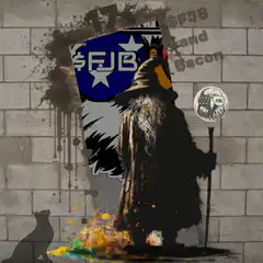 Wizard with FJB and Bacon graffiti