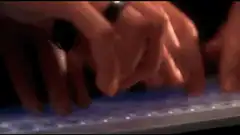 Computer screen crashing with lightning bolts