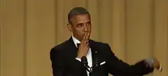 Obama blowing a kiss