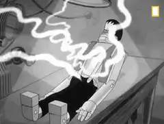 Frankenstein's monster animated
