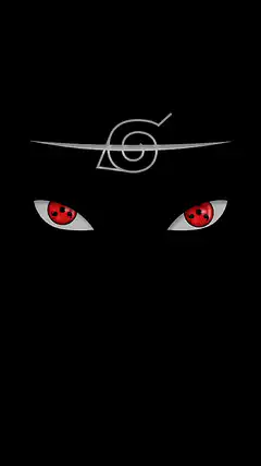 Sharingan eyes with Konoha headband