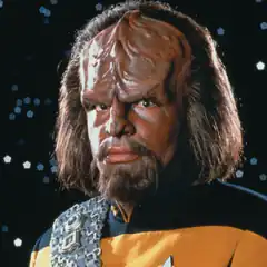 Klingon officer in Starfleet uniform