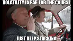 Volatility is par for the course just keep stacking