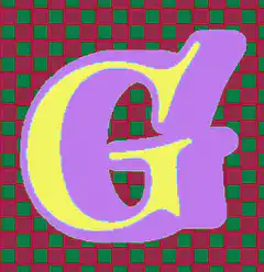 Colorful animated letter G