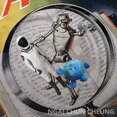 Astronaut and Robot on Globe