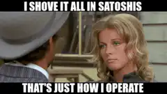 I Shove It All In Satoshis Meme